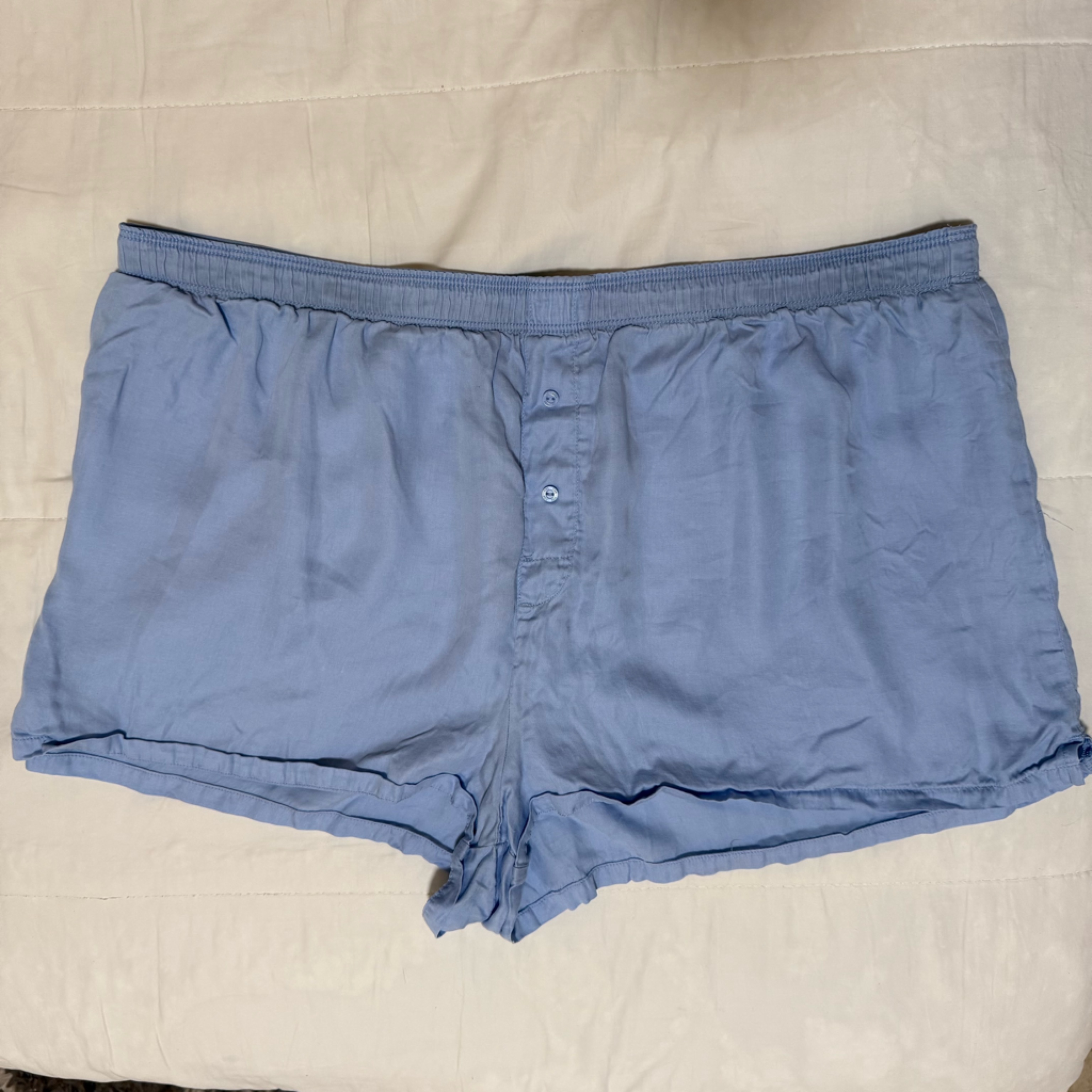 Pink Victoria's Secret Sky Blue Pajama Shorts